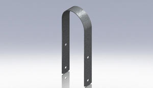 staffa di collegamento per supporti da tassellare e cementare